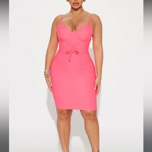 NWT- Women’s Cosette Mini Dress in Hot Pink size Large